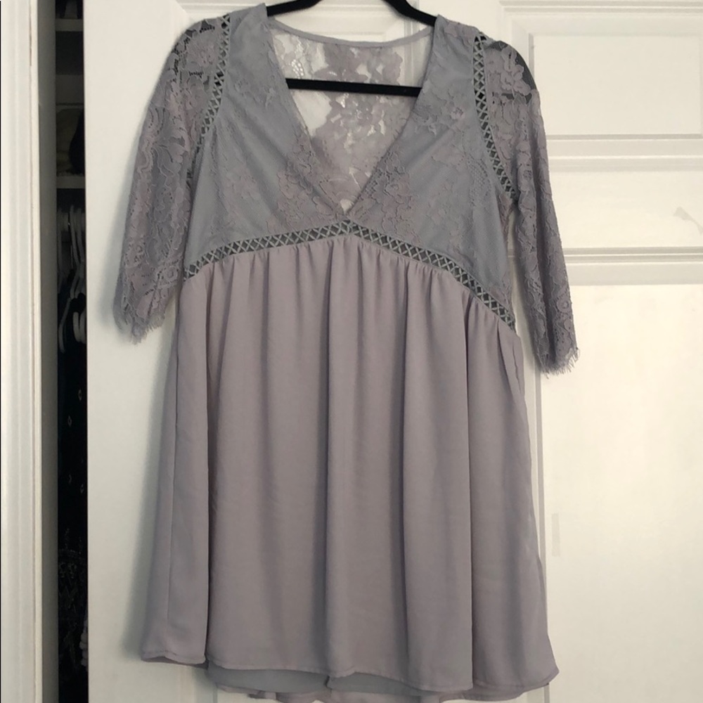 Light Blue Tobi lace dress